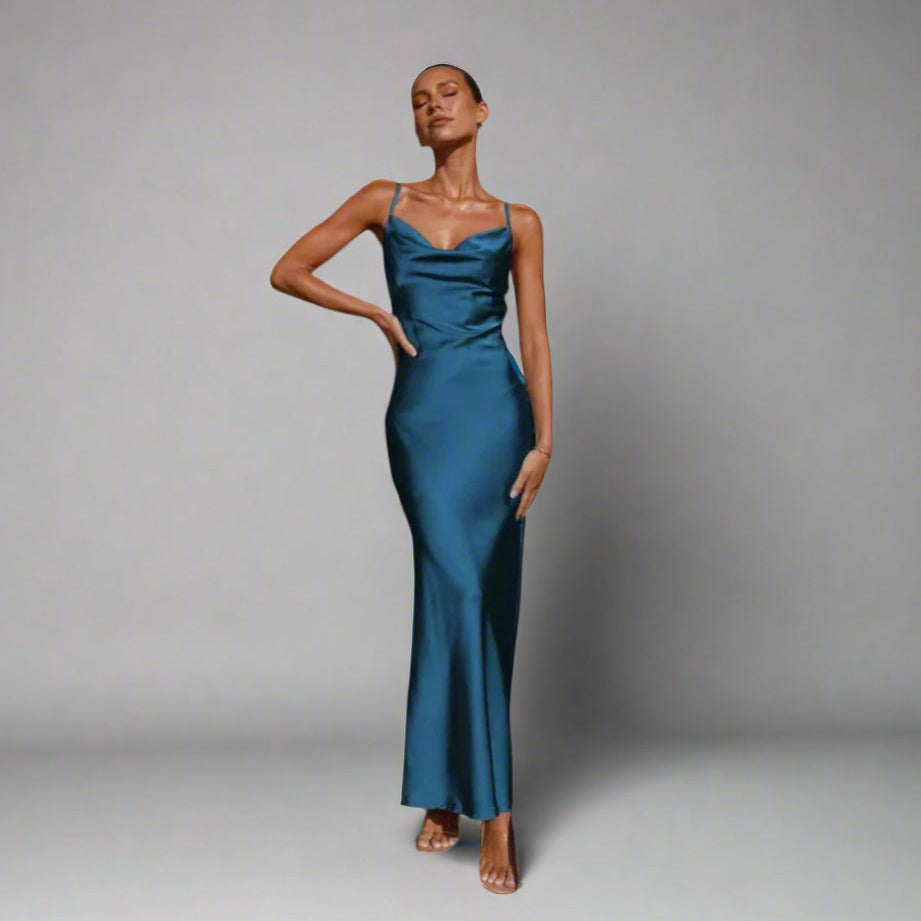 Claudia | Sophisticated Satin Dress for Unforgettable Occasions