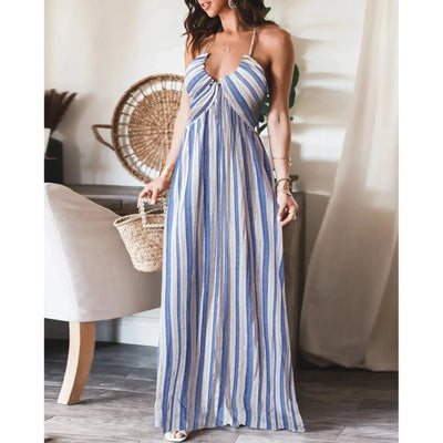 Renly - Sleeveless A-Line Sling Long Dress