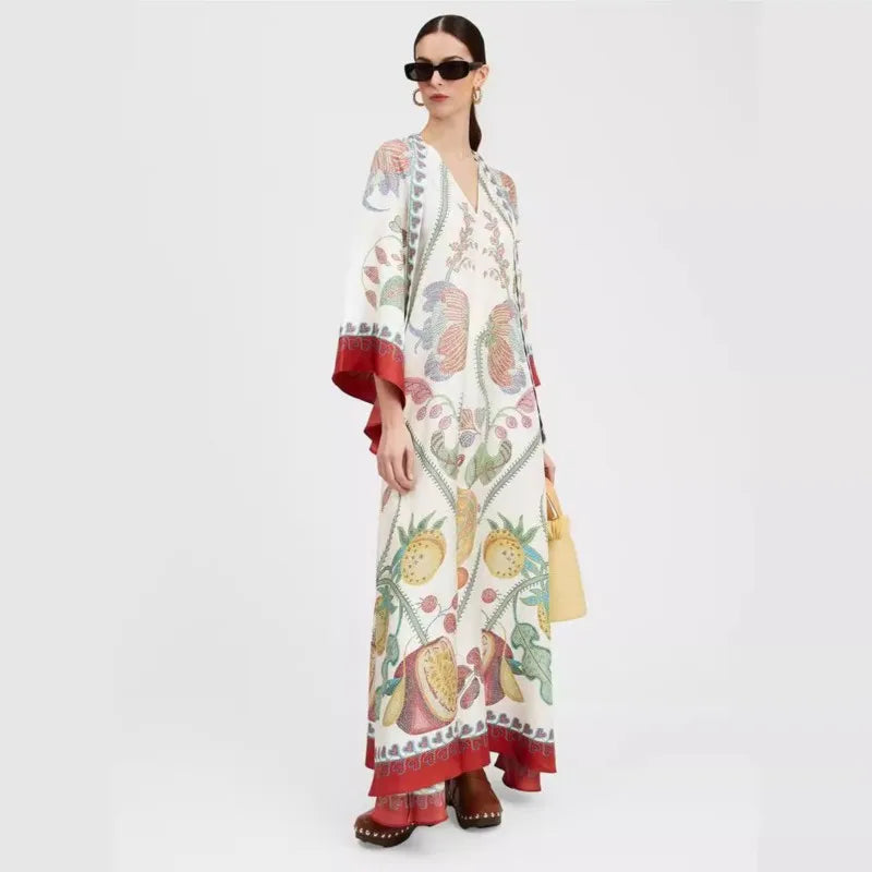Sculpted Elegance™ Floral Maxi Dress