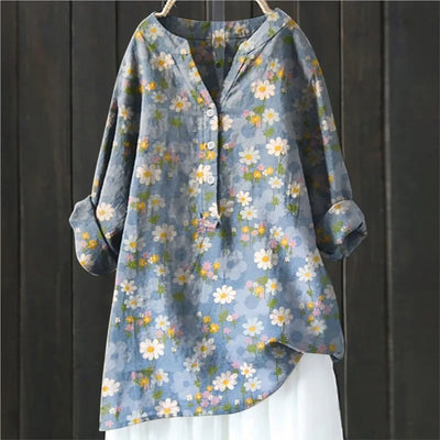 ISALINE LONG FLOWER BLOUSE