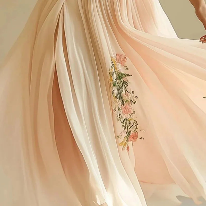 Rose | Elegant party dresses with V-neck and high waist