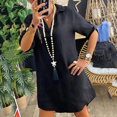 Ankica - Comfortable Linen Dress