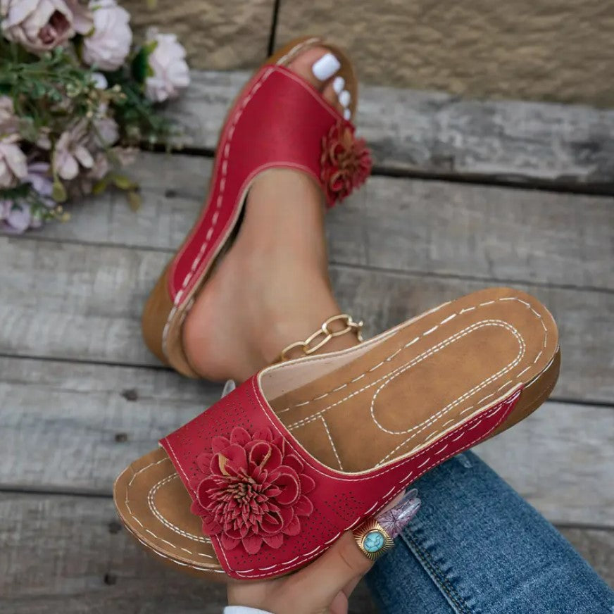 FLORA | Orthopedic Sandals with Floral Design