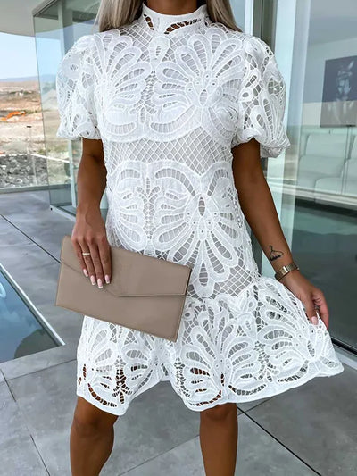 Marissa | Embroidered Lace Dress
