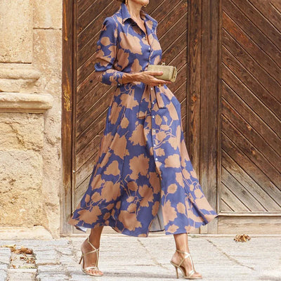 Verina - Elegant V-Neck Long Dress