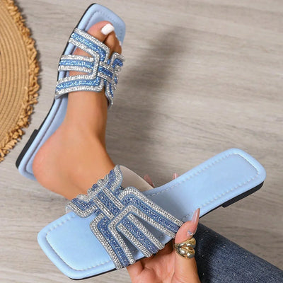 Aria™ Crystal Slide Sandals