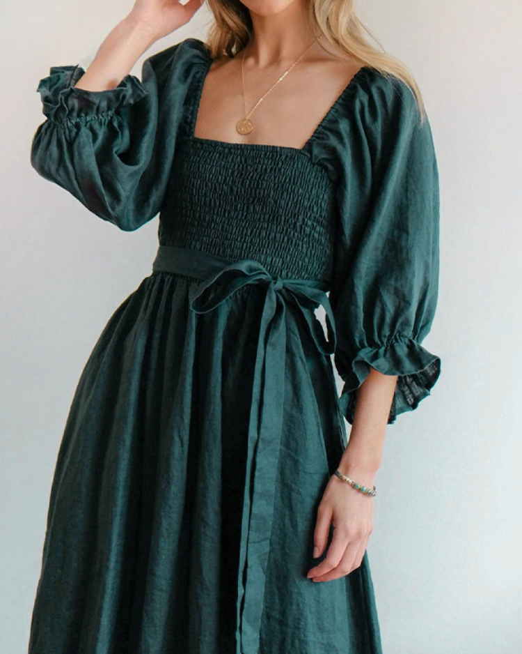 Ophelia - Sleeve Midi Dress