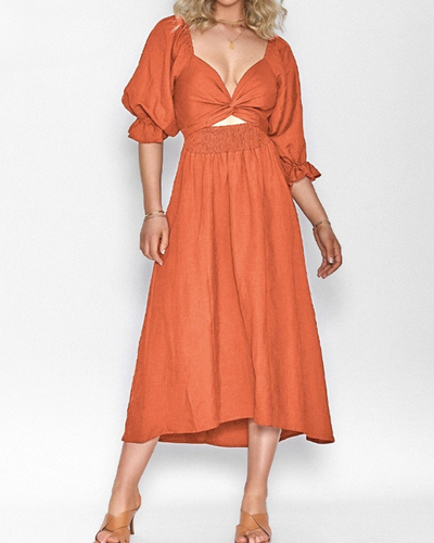 Ophelia - Sleeve Midi Dress