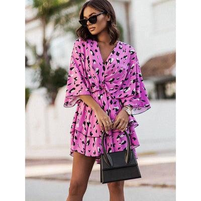 Valeria - Bohemian Floral Mini Dress