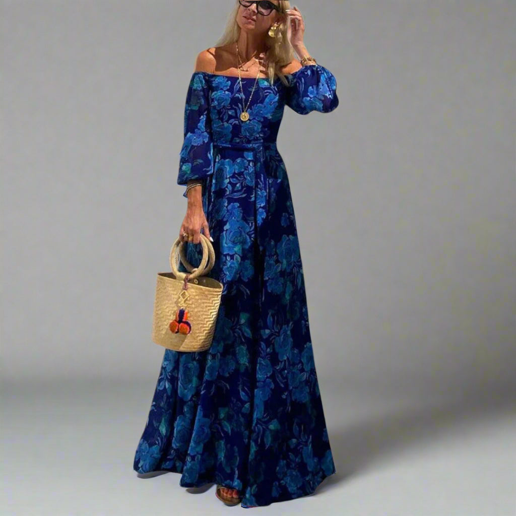 Annemarie | Elegant Floral Maxi Dress for Ultimate Comfort