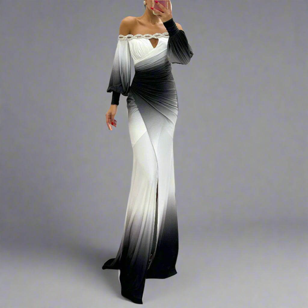 Susanne | Chic Evening Gown with Side Slit