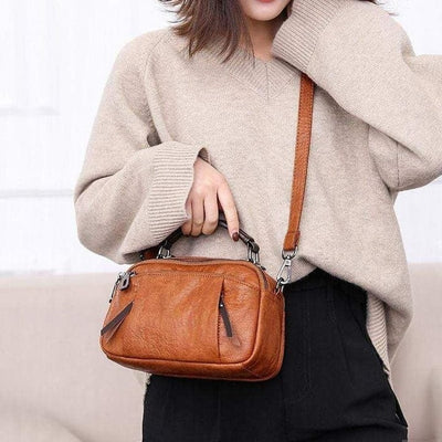 Finbjørg | Small and Versatile Bag in Golden Cognac Shade
