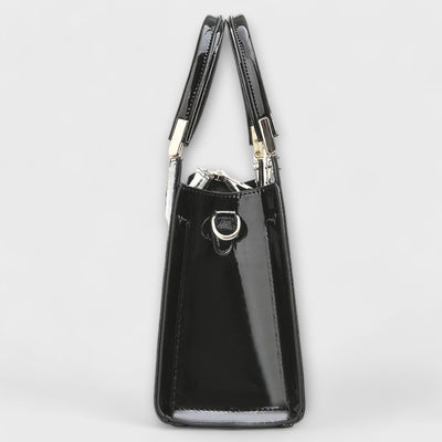 Glossy Crocodile Pattern Handbag