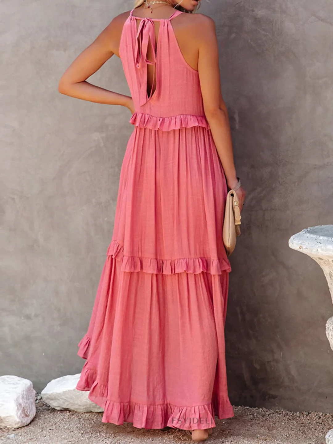 Mabel - Ruffle Breeze Maxi Dress