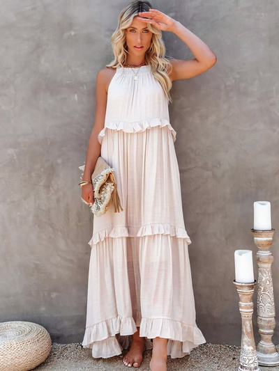Mabel | Ruffle Breeze Maxi Dress