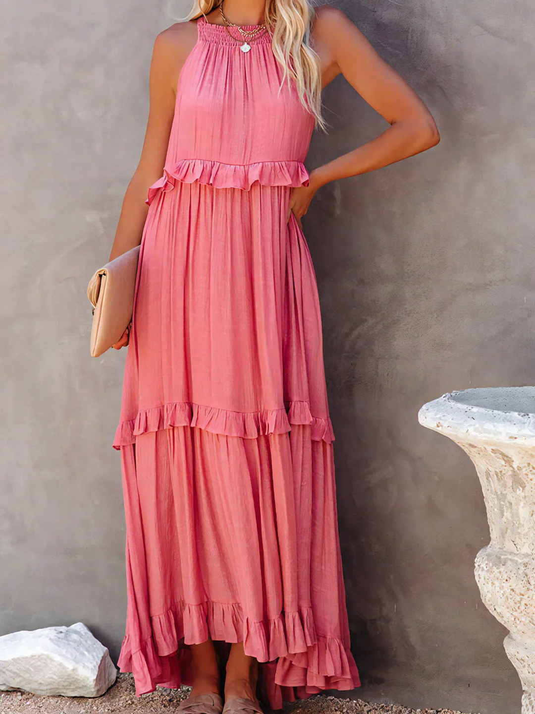 Mabel - Ruffle Breeze Maxi Dress