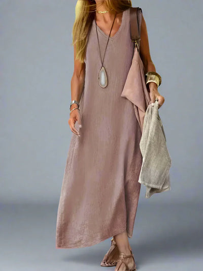 Hedwig | Summer Dress with Flowing Cut and Natural Style