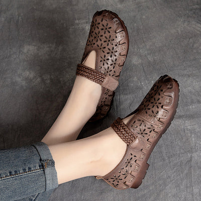 Sienna - Women’s Cow Leather Comfy Flats