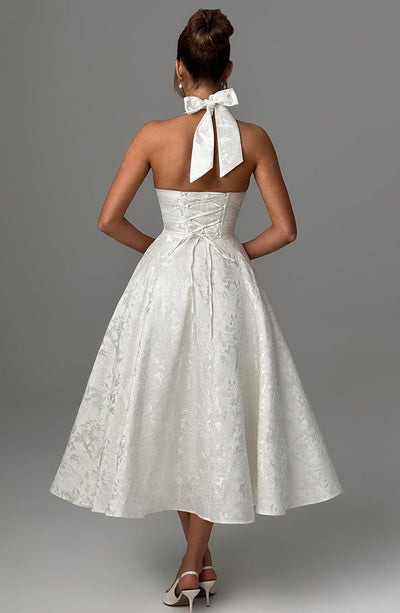 Eulalie - Chic V-Neck Backless Dress