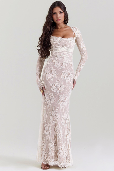 CELESTE - Lace Maxi Dress