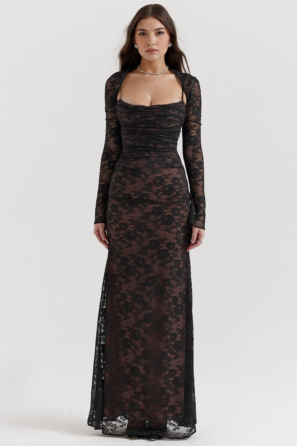 CELESTE - Lace Maxi Dress