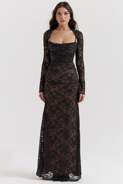CELESTE - Lace Maxi Dress