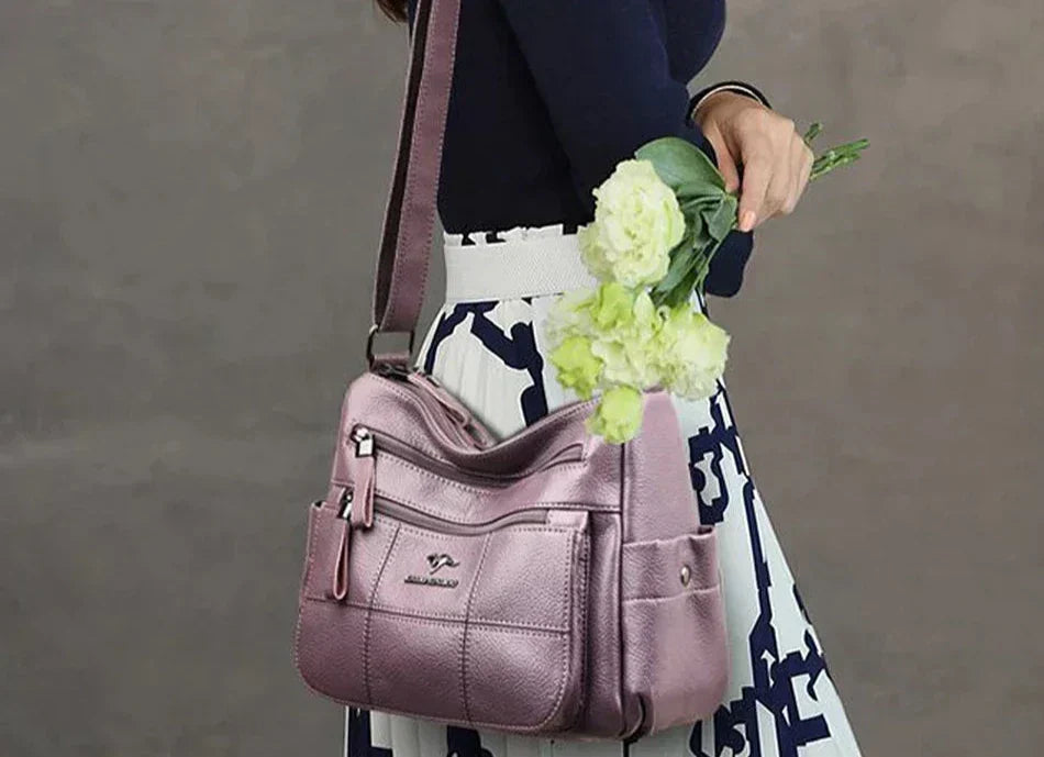 Evangeline | Designer Multi-Layer Crossbody Bag