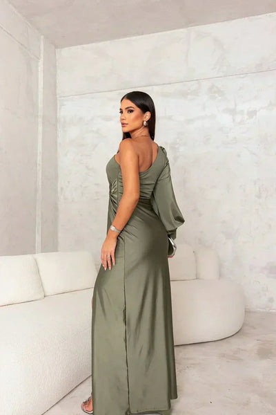 Zarra – Elegant One-Shoulder Maxi Dress