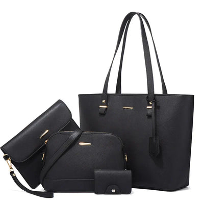 3-Piece Leather Handbag & Shoulder Bag Set