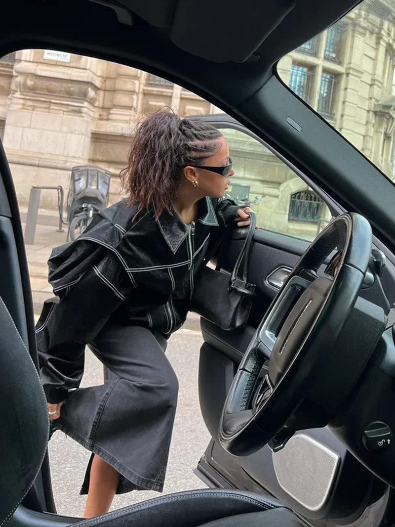 Oversized Contrast Jacket - Limited Sale