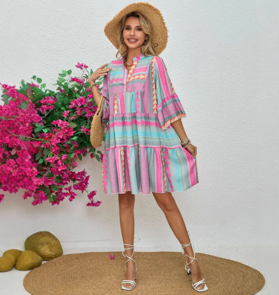 Aurora | V-Neck A-Line Beach Dress (Almost sold out)