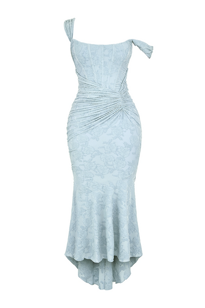 Dove - Elegant Slim Cut Lace Maxi Dress