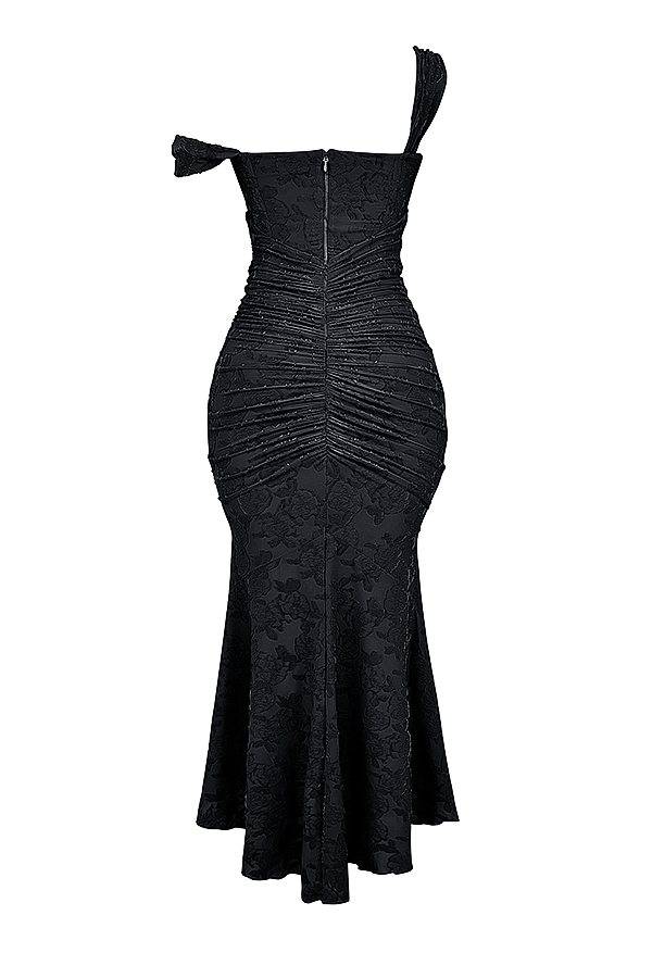 Dove - Elegant Slim Cut Lace Maxi Dress