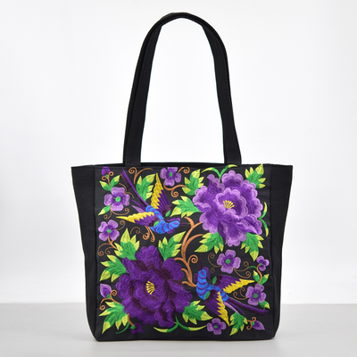 Ingleiv | Embroidered tote bag with artistic expression