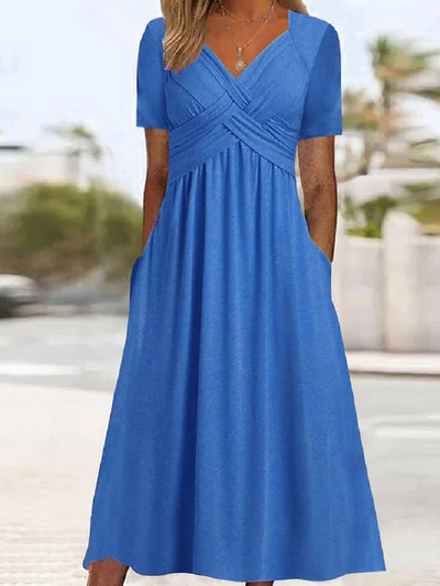 Aria - Comfortable V-Neck Dress
