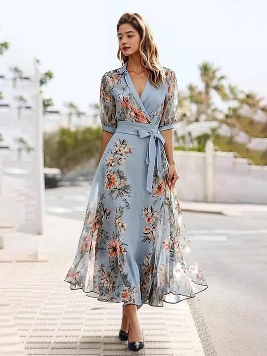 Victoria | Elegant V-Neck Dress