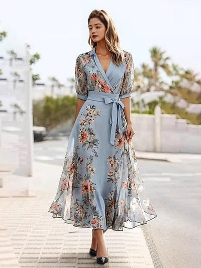 Victoria | Elegant V-Neck Dress