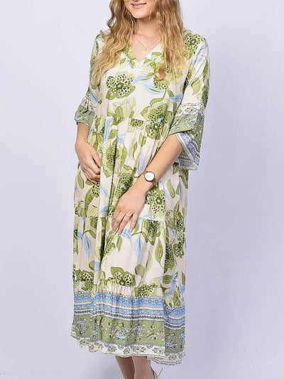 AROME - STYLISH V-NECK DRESS