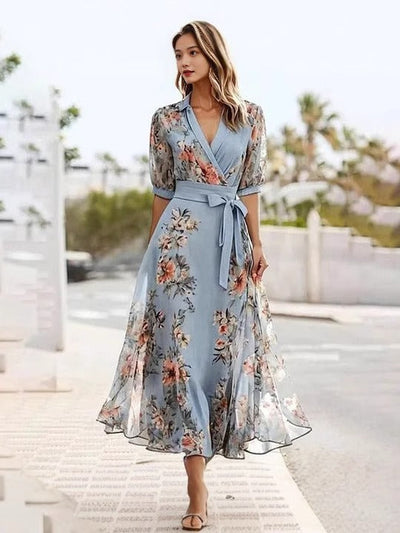 Victoria | Elegant V-Neck Dress