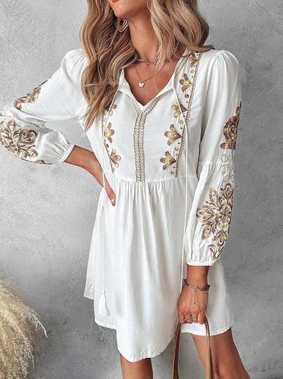 Velissa - Women's Boho Midi Dress