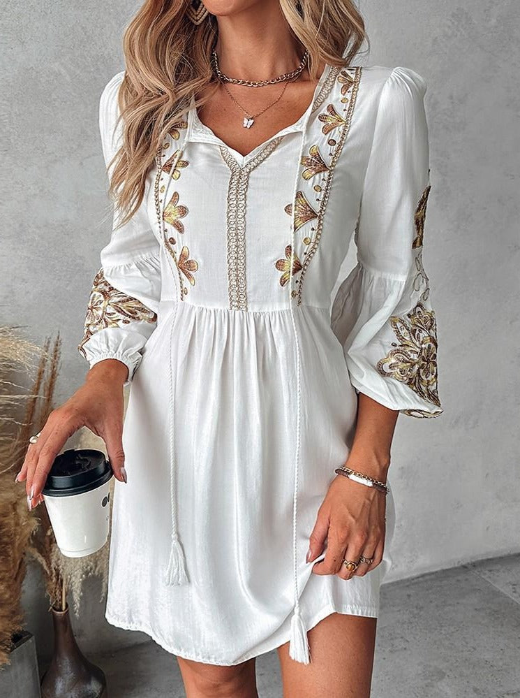 Velissa - Women's Boho Midi Dress