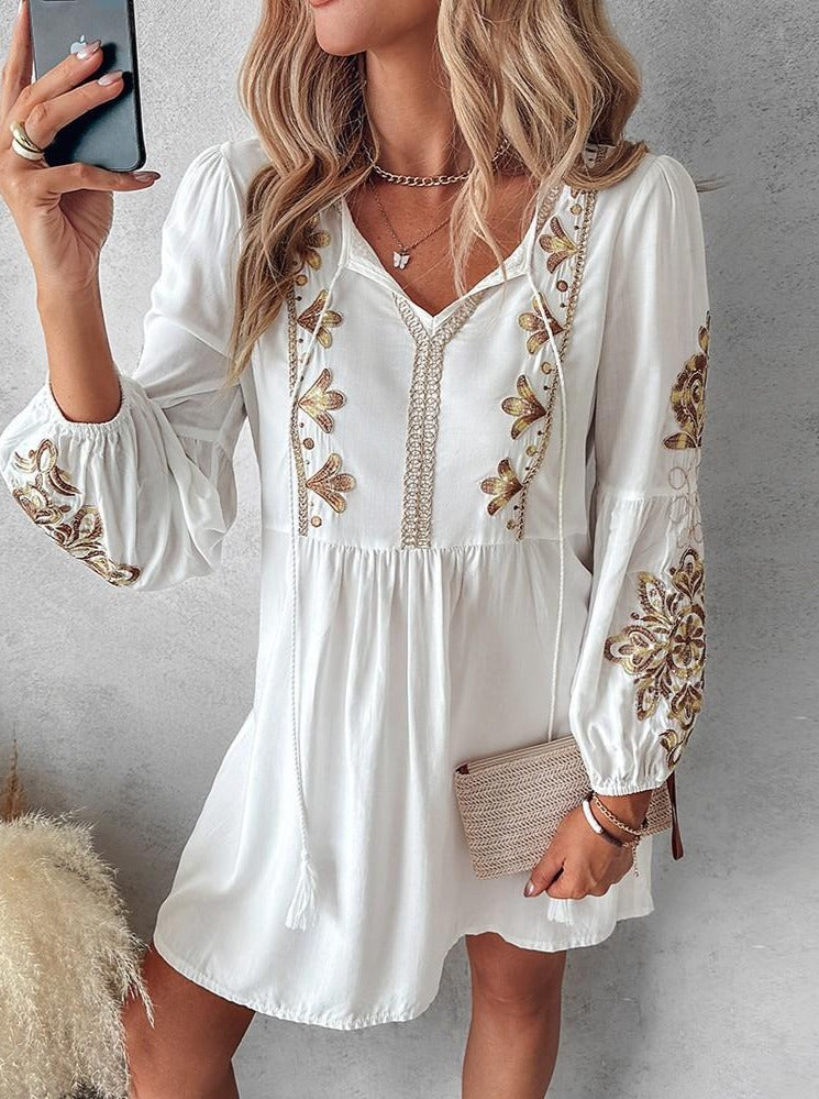 Velissa - Women's Boho Midi Dress