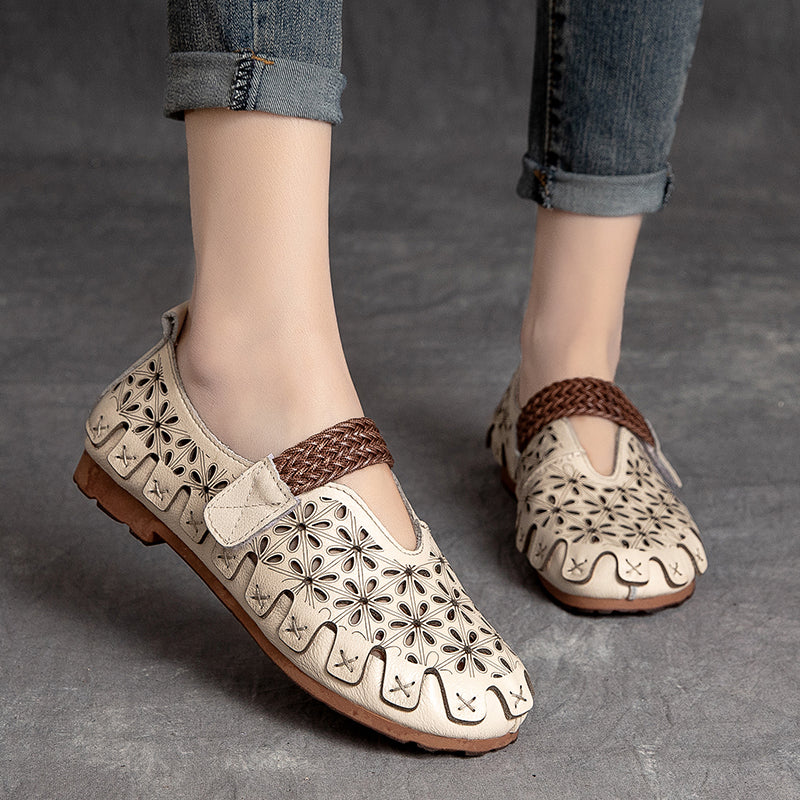 Sienna - Women’s Cow Leather Comfy Flats