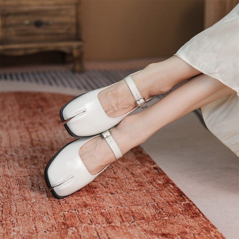 Martha Leather Mary Janes