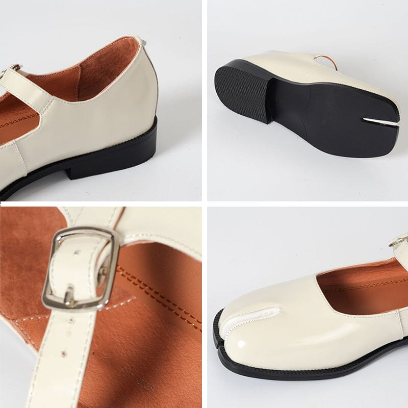 Martha Leather Mary Janes