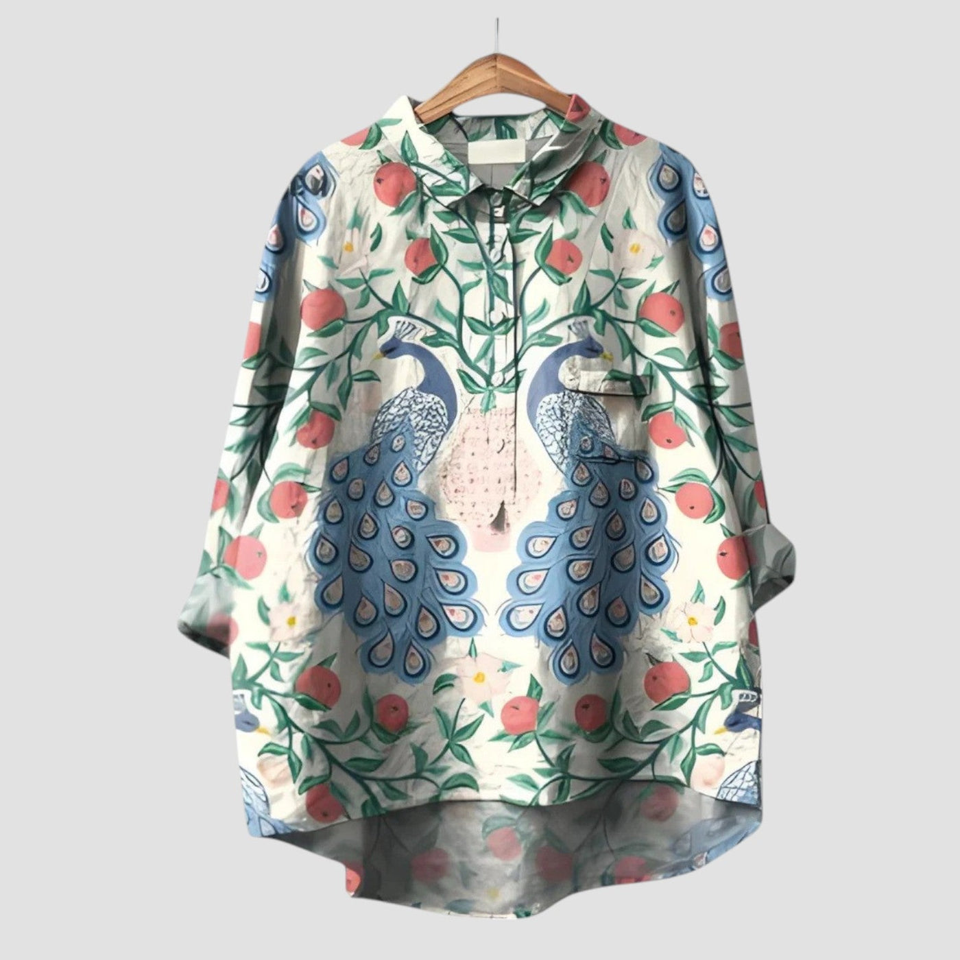 Naelira™ | 2025 – Garden Peacock Blouse