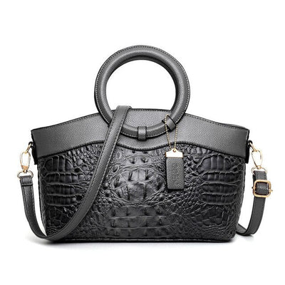 Alfrida | Elegant handbag with sophisticated crocodile embossing