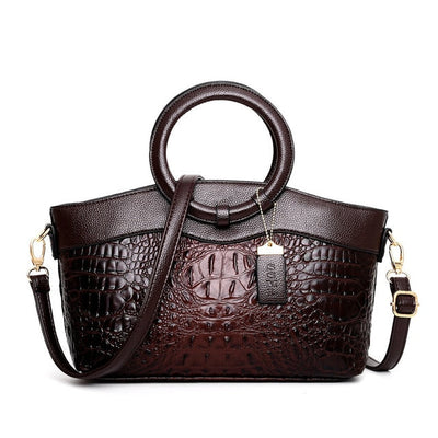 Oriana - Retro Gradient Crocodile Handbag