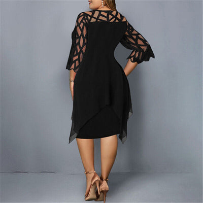 Kirsty | Elegant Plus Size Midi Dress for Modern Women