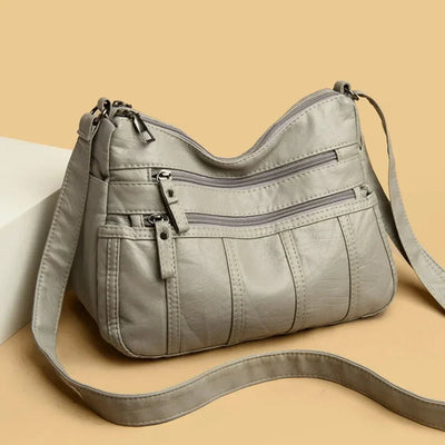 Nina Soft Leather Crossbody Bag